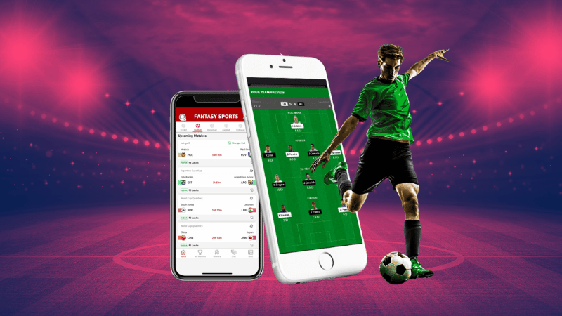 fantasy sports data visualization on mobile screen