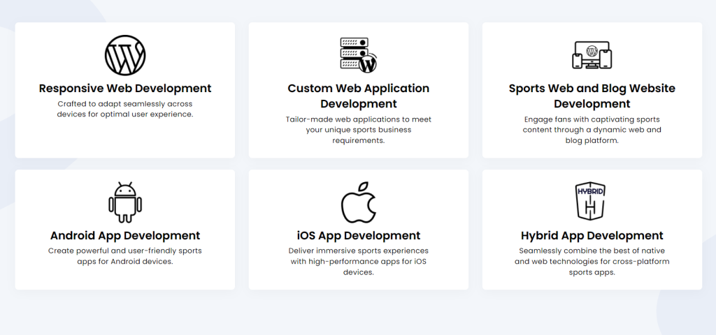 Entity Sports Services in Mobile App Development