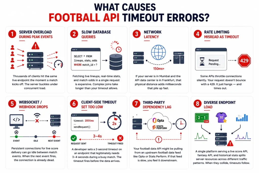 Football API timeout error causes